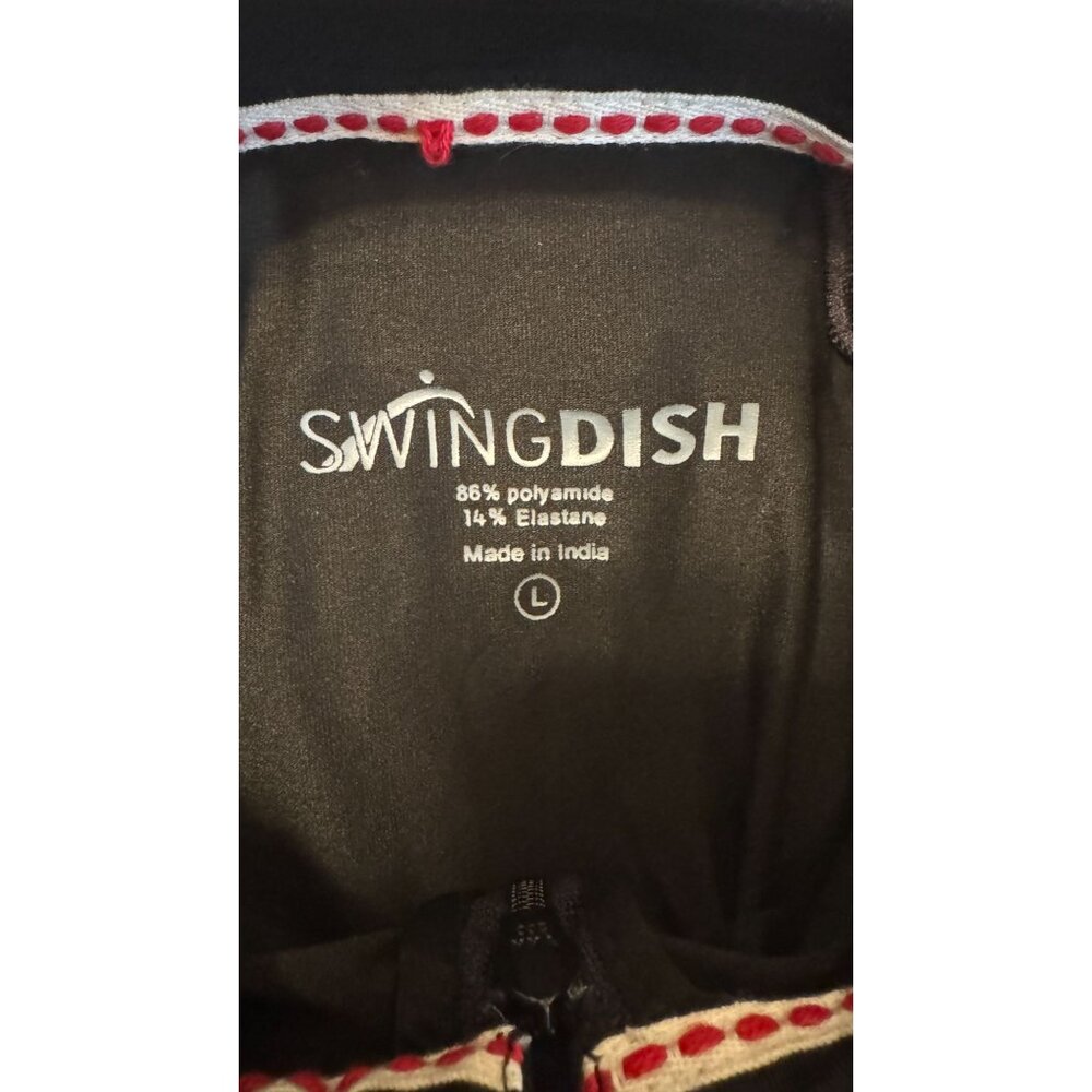 2/$30 NWT Large Swingdish Black Golf Polo 3/4 Sleeve - Picture 5 of 16